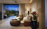The living room section of a suite.