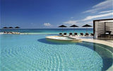 The pool at the resort, which opened in March 2008, overlooks the beach.