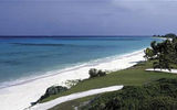 A view of the beach at the resort.