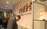The archives room on the lot is home to antique Disney paraphernalia.