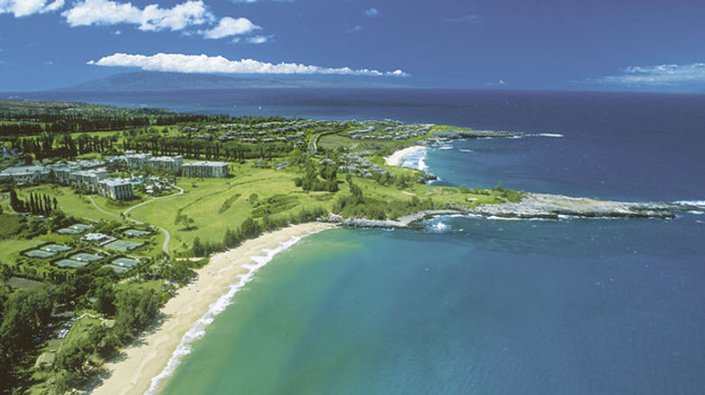 The Ritz-Carlton, Kapalua, Maui, with its beachfront location, is nestled in the midst of a century-old pineapple plantation. Framed by two championship golf courses, the Ritz-Carlton, Kapalua, Maui is the annual home of the PGA Tour season-opening championship. Photos courtesy of Ritz-Carlton.