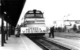 The launch of service from Richmond, Va., to New York, on Oct. 28, 1984. Photo courtesy of Kalmbach Publishing Co.