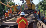 Track work along the Northeast Corridor, 2006. Photo courtesy of Mark L. Wojcik