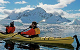 Quark offers kayaking as an optional excursion. Antarctica's ethereal light lasted well into the evening,