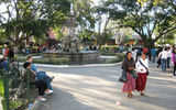 The Parque Central, Antigua's focal gathering, socializing and bartering point, is highlighted by a risque central fountain.