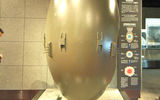 A model of "Fatboy," the bomb that exploded over Nagasaki, in that city's Atomic Bomb Museum.
