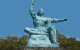 The "Peace Statue" in Nagasaki's Peace Park.