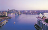 Sydney Harbour lies within Port Jackson in New South Wales. It is the location of the Sydney Opera House and Sydney Harbour Bridge.