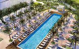 The pool area at the Mondrian at Baha Mar.
