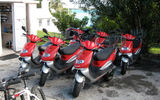 On-site moped rental at Cambridge Beaches Resort & Spa.