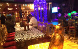 The Spiegel Tent on Norwegian Breakaway, part of the christening festivities. TW photo by Rebecca Tobin