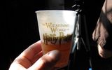 A cup of butterbeer (tastes like frothy cream soda) at Wizarding World of Harry Potter, Universal Orlando Resort