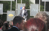 MGM Mirage Chairman and CEO Jim Murren speaks at a press conference before the grand opening of Aria.