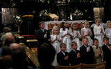 Children visit the shrine of the Black Madonna icon at Jasna Gora on the occasion of their First Holy Communions.