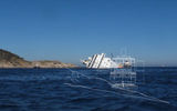 Once the ship is pulled upright, it will rest on the subsea platform.
