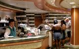 The Piazza’s International Cafe serves espresso drinks as well as sandwiches and pastries throughout the day.