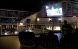 The popular Movies Under the Stars made Princess the first line in the industry to offer an outdoor movie theater experience. Movies are accompanied by comfy blankets and freshly made  popcorn.