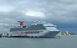 After three-and-a-half months out of service, 47,000 displaced guests and a $65 million in repairs and lost revenue, the Carnival Splendor returned to Long Beach in January to resume its seven night Mexico cruises. Photo by Peter Knego/www.maritimematters.com