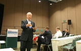 Mark Pestronk gave agents advice on why, how, when and for how much to sell their home-based agency during a strategic planning session on the opening day of the Travel Weekly CruiseWorld & Home Based Agent Show. Photo by Michelle Baran