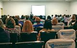 Mark Manicni spoke about Internet search tactics at CruiseWorld. TW photo by Rebecca Tobin