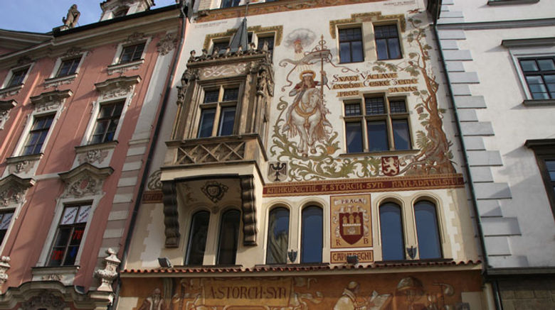 Travel Weekly contributor Nadine Godwin recently participated in a press tour sponsored by the European Quartet joint marketing group comprising the Czech Republic, Hungary, Poland and Slovakia. The buildings in Prague's Old Town Square are irresistible to tourists carrying cameras, and the Storch House, seen here, illustrates the point. That is King Wenceslas on horseback riding across the front of the house.