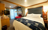A deluxe oceanview stateroom on the Disney Dream.