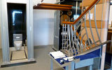 Meyer Werft's warehouse with fittings, railings and samples of material used in the ship's construction.