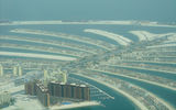 An aerial view of Dubai's man-made Palm Island.