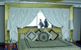 A suite bedroom at the Burj al-Arab.