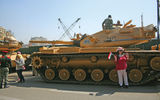 Travel Weekly's Michelle Baran was in Egypt for one week following the country's 18-day revolution, which prompted the evacuation of hundreds of U.S. citizens out of the country last month. Pictured here, a tourist poses in front of one of the tanks stationed at the entrance to the Egyptian Museum.