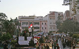 A hotel workers demonstration.
