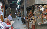The few tourists winding their way through the Khan el-Khalili bazaar enjoyed a much more peaceful experience than usual. They seemed relaxed and content in their sightseeing and souvenir shopping.