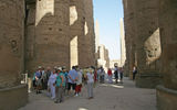 There were more tourists present at the Karnak Temple.