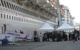 Passengers embark the Carnival Magic in Venice on May 1.