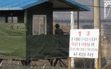 South Korean army outpost along the Demilitarized Zone (DMZ) on the North Korean border.