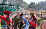 United States Tour Operators Association CEO Terry Dale dances with one of the entertainers in Cuzco.