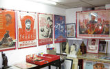 The gift shop at the Shanghai Propaganda Poster Art Centre, a one-man operation in a residential basement.