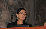 At the educational forum, Dr. Ruth Shady, Peru's foremost archeologist, discussed the discovery and excavation of the Caral-Supe site, the oldest settlement found in the Americas.