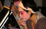 An actor prepares prior to a performance of classic Beijing Opera.