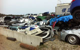 Parts salvaged from tsunami-damaged cars. Photo by Arnie Weissmann