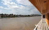 The Amazon River town of Nauta, as seen from a deck on the Queen Violetta.