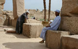 Trolling for baksheesh at the Temple of Karnak.