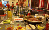 A hot pot meal in Chongqing.