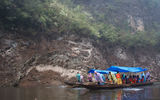 Century Paragon passengers get taken on a sampan ride through the Shennong Stream, a Yangtze tributary.