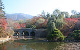 The Bulguska Temple grounds in Gyeongju, Korea.