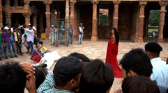 Travel Weekly's Michelle Baran cruised on the Bengal Ganga along India's Ganges River on a scouting expedition of sorts with Breckenridge, Colo.-based Haimark in partnership with Indian company Heritage Cruises ahead of the 2015 launch of Haimark's 56-passenger Ganges Voyager. On day one of the Haimark journey through India, the group stumbled upon a Bollywood movie being filmed at the Qutab Minar mosque complex in Delhi. Photos by Michelle Baran; posted Oct. 16, 2013.