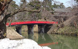 A bridge in Hirosaki's Castle Park.