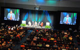 The opening keynote event of the CruiseWorld 2010 and Home Based Travel Agent Conference in Fort Lauderdale: Cruise Chiefs Take Agent Questions.