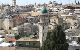 A view over the Muslim Quarter of Jerusalem's Old City.