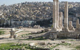 Amman's ancient city-center Citadel offers 360-degree views of the city's seven hills.